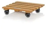 LECHUZA&reg; Rolluntersetzer Natural Wood, quadratisch