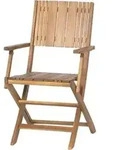 Siena Garden Klappstuhl Falun, mit Armlehnen, ca. B57,5/H50/T88 cm, Hellbraun
