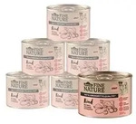 Dehner Fine Nature Nassfutter f&uuml;r Hunde Adult, Rind mit Reis, Zucchini & Tomate