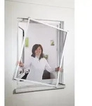 Hecht Fliegengitter Fensterbausatz Master Slim, ca. B130/H150 cm, Dunkelgrau