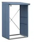 H&ouml;rmann Berry-Kaminholzregal Modern, Taubenblau