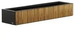 Herstera Metall-Pflanzkasten Deco Planter Xic, rechteckig, schwarz/natur