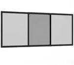 Hecht Schiebefenster Comfy Slide, ca. B75/H100/T0,9 cm, Dunkelgrau