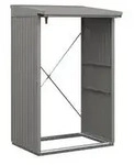 H&ouml;rmann Berry-Kaminholzregal Classic, Graualuminium