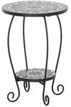 Siena Garden Mosaikblumenst&auml;nder Como, ca. &Oslash;40/H60 cm, Schwarz