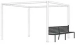 Siena Garden Schattenmanufaktur&reg; Pergola-Zubeh&ouml;r Bank, Anthrazit