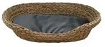 Silvio Design Tierbett Romy, oval, Dunkelgrau