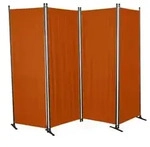 Angerer Paravent, 4-teilig, PE, ca. B220/H165 cm, Terrakotta