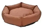 Dehner Lieblinge Kuschelbett Cora, rund, braun, ca. B75/H19/T75 cm