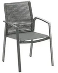 Dehner Stapelstuhl Monaco, ca. B57/H87/T61 cm, Dunkelgrau