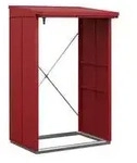 H&ouml;rmann Berry-Kaminholzregal Modern, Purpurrot