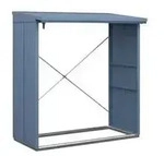 H&ouml;rmann Berry-Kaminholzregal Modern, Taubenblau