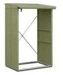 H&ouml;rmann Berry-Kaminholzregal Modern, Schilfgr&uuml;n