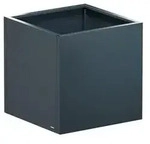 Herstera Metall-Pflanztopf Cube, quadratisch, anthrazit