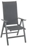 Dehner Klappsessel Cleveland, ca. B60/H109/T66,5 cm, Dunkelgrau