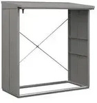 H&ouml;rmann Berry-Kaminholzregal Modern, Graualuminium