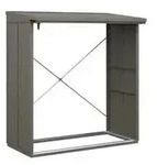 H&ouml;rmann Berry-Kaminholzregal Modern, Quarzgrau