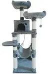 Dehner Lieblinge Kratzbaum Akiro, ca. B50/H150/T50 cm, Grau, Beige