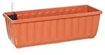Dehner Blumenkasten Aqua-Flor Plus mit Bew&auml;sserungssystem, eckig, Orange