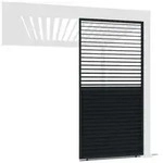 Weide Horizontales Seitenwand-Paneel, ca. B123/H236 cm
