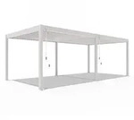 Weide Deluxe Pergola Voll-Alu, ca. B720/H255/T360 cm