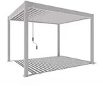 Weide Classic Pergola 3x3,6 Alu-Stahl, ca. B360/H255/T300 cm