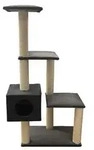ROHRSCHNEIDER&reg; Kratzbaum samt, ca. B72/H133/T48 cm, Grau