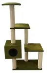 ROHRSCHNEIDER&reg; Kratzbaum samt, ca. B72/H133/T48 cm, Gr&uuml;n
