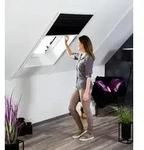 Hecht Sonnenschutz-Plissee f&uuml;r Dachfenster, ca. B110/H160 cm, Wei&szlig;