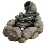 Dehner Polyresin-Gartenbrunnen Soltero, solarf&auml;hig, ca. H54,5 cm