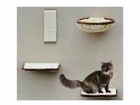 Silvio Design Kletterwand für Katzen, 4-teilig, Beige|Braun