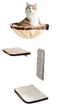 Silvio Design Kletterwand f&uuml;r Katzen, 4-teilig, Beige, Braun