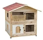 KERBL Kaninchenstall Tyrol Alpin, ca. B119/H119/T100 cm, Beige