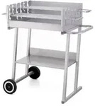 tepro Holzkohle- Grillwagen Pasadena, Silber