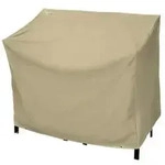 tepro Universal Abdeckhaube f&uuml;r 2-Sitzer Gartenbank, 130x80x80 cm, Beige