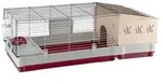 ferplast Nagerheim Krolik 140 Plus, ca. B142/H50/T60 cm, Hellgrau, Rot