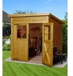 Weka Gartenhaus 325 Gr. 2, ca. B200/H225/T241 cm, Hellbraun