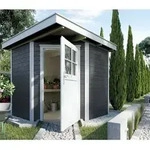 Weka Gartenhaus 229 Gr.1, ca. B244/H217/T244 cm, Dunkelgrau