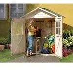 Weka Garten- und Terrassenschrank 357, ca. B185/H216/T105 cm, Natur