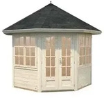 Palmako Pavillon Veronica 2, ca. B359/H310/T359 cm, Natur