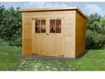 Weka Gartenhaus 325 Gr.3, ca. B256/H225/T243 cm, Hellbraun