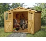 Weka Gartenhaus 316 Gr.3, ca. B290/H221/T217 cm, Braun