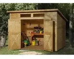 Weka Gartenhaus 325 A Gr. 2, ca. B301/H236/T301 cm, Braun