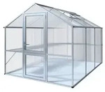 KGT Gew&auml;chshaus Rose III, ca. B233/H215/T322 cm, Silber