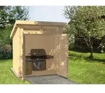 Weka Gartenhaus 325 A, ca. B200/H236/T241 cm, Hellbraun