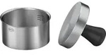 R&ouml;sle Burgerpresse PRO, Silber, Schwarz