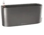 LECHUZA&reg; DELTA, All-in-One-Set, hochglanz, Dunkelgrau