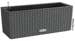 LECHUZA&reg; Kunststoff-Kasten Balconera Cottage, rechteckig, Dunkelgrau