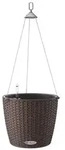LECHUZA&reg; Kunststoff-H&auml;ngeampel Nido Cottage, Dunkelbraun