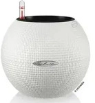 LECHUZA&reg; PURO Color, All-in-One-Set, rund, ca. &Oslash;20 cm, Wei&szlig;